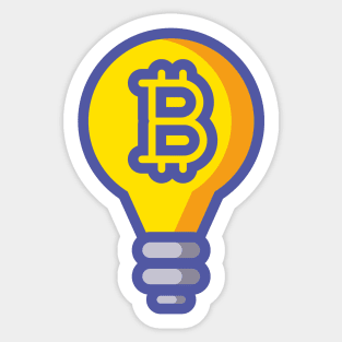 BITCOIN IS THE IDEA Sticker